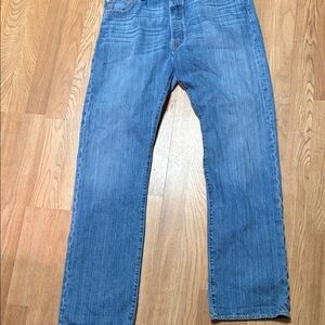 Vintage Levi’s 501 Button Fly Jeans 36x34 Light Wash Made in Mexico 90s Y2K